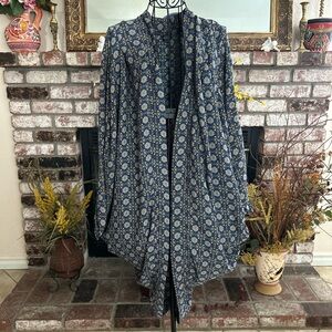 Roffe Accessories Women’s Floral Open Front Kimono Cardigan